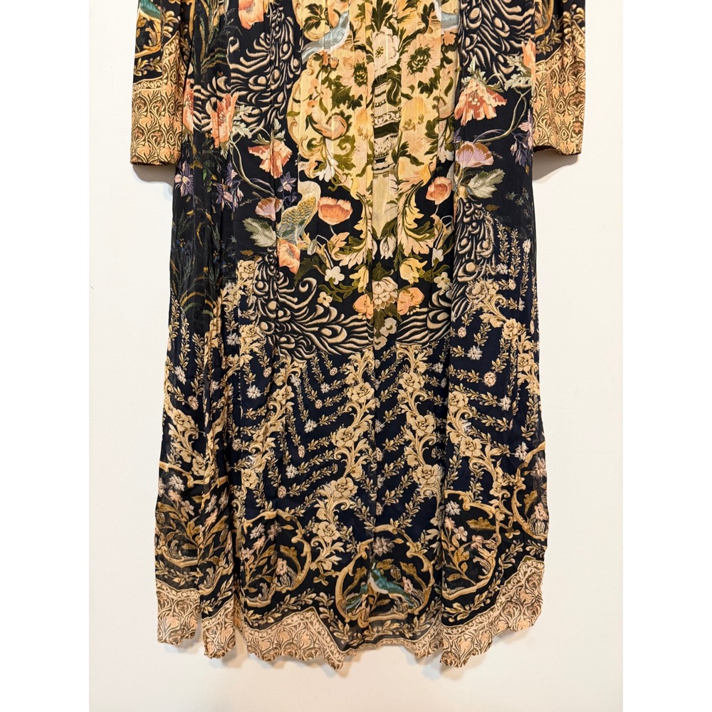 NWT Soft Surroundings Kalista Maxi Dress Size Medium Elegant Icon Scarf Whimsy - Picture 3 of 9